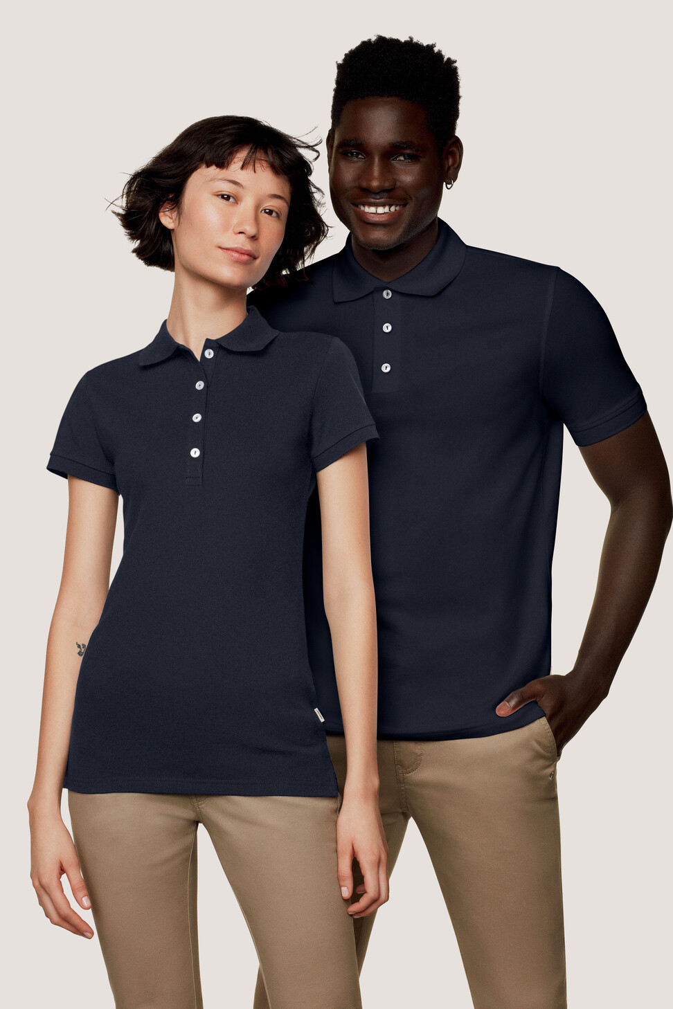 Hakro Stretch-Poloshirt - 034-tinte - Model