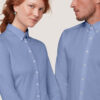 Hakro Langarm-Hemd Stretch - 135-ozeanblau - Model