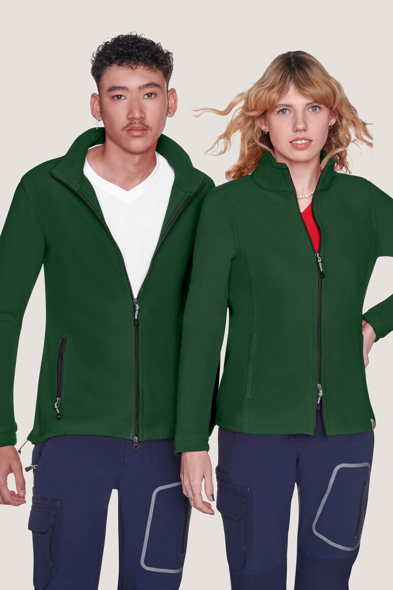 Hakro Damen Fleecejacke ECO - 072-tanne - Model
