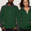 Hakro Damen Sweatjacke Contrast Mikralinar - 072028-tanne/anthrazit - Model