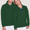 Hakro Premium Zip-Sweatshirt - Troyer - 072-tanne - Model