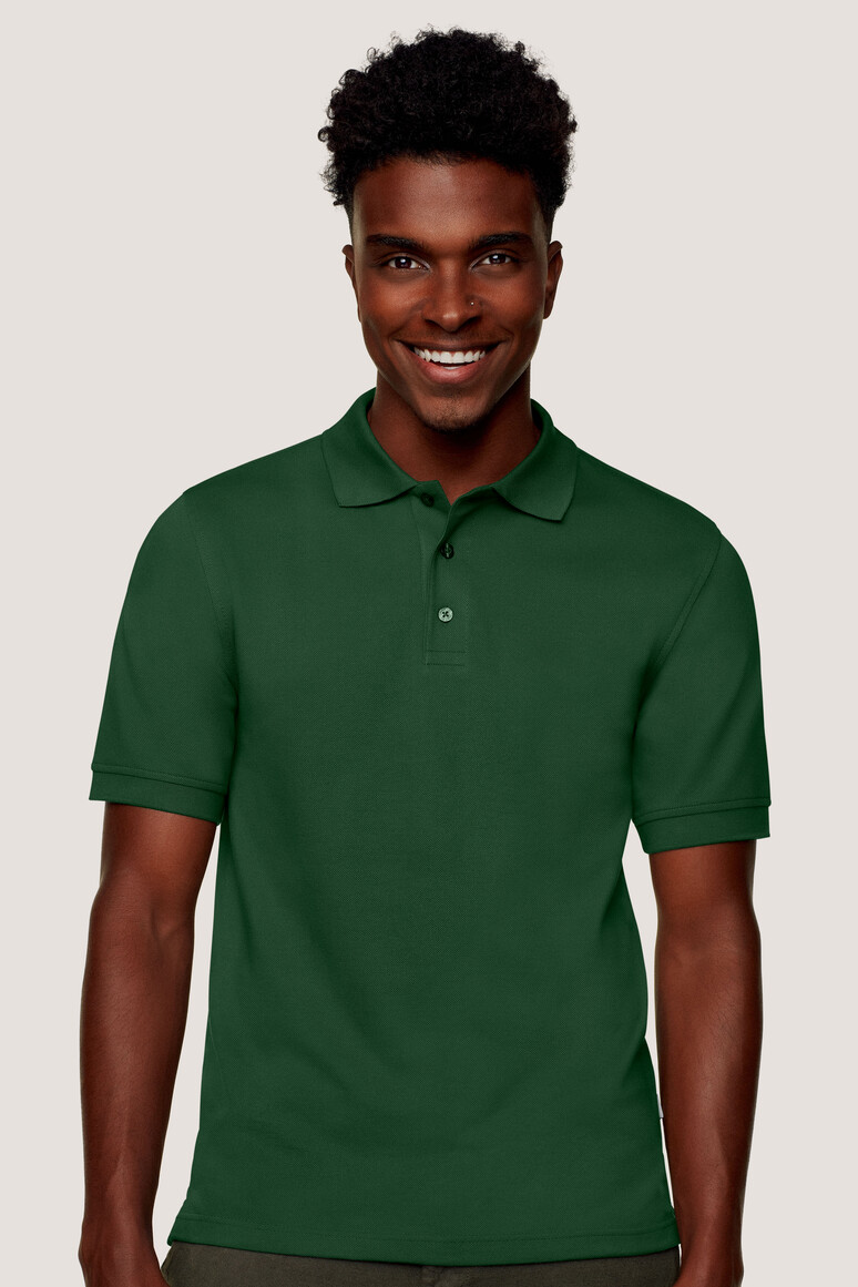 Hakro Poloshirt mit 3-Loch-Knopfleiste - 072-tanne - Model